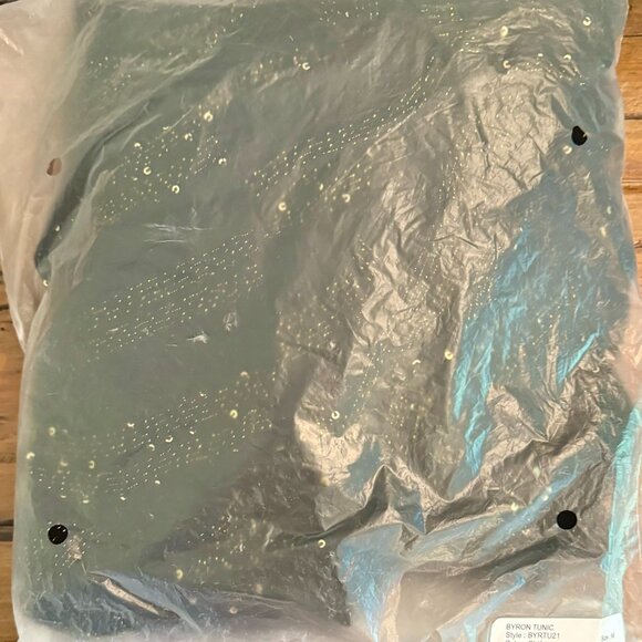 L* Space Black Byron Tunic Dress/CoverUp, NWT, size M - Picture 4 of 7